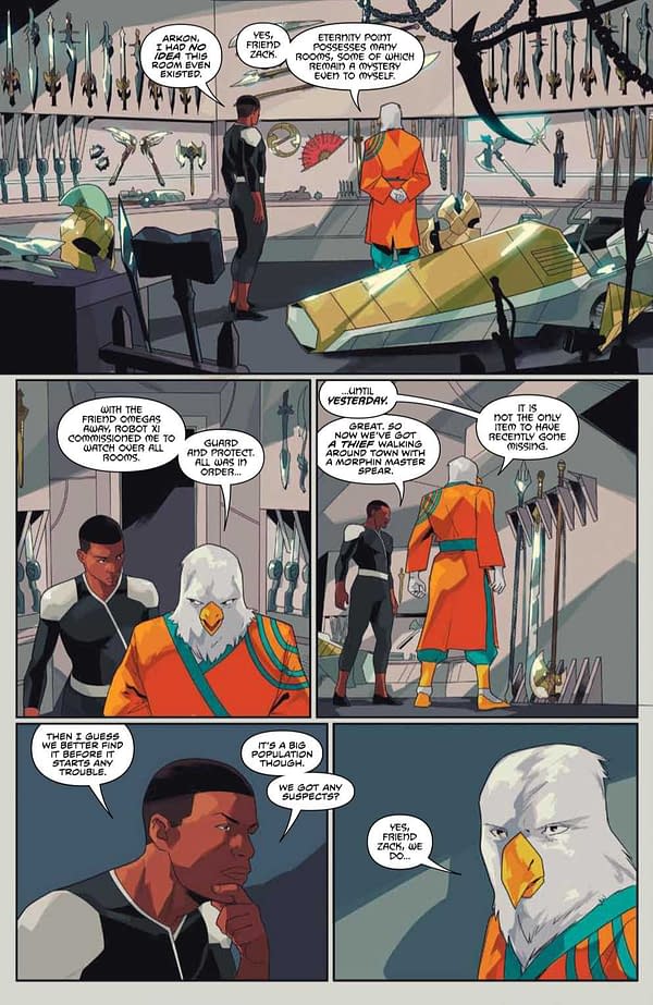 Interior preview page from Power Rangers #17