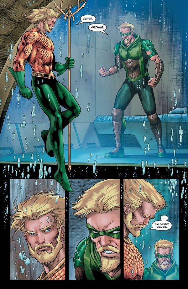 Interior preview page from Aquaman/Green Arrow: Deep Target #7
