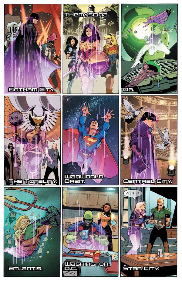 Interior preview page from Justice League #75
