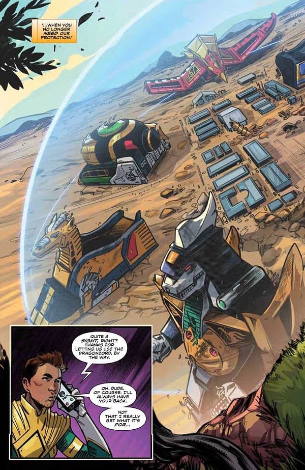 Interior preview page from Mighty Morphin #18