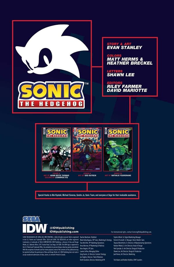 Interior preview page from Sonic the Hedgehog #49