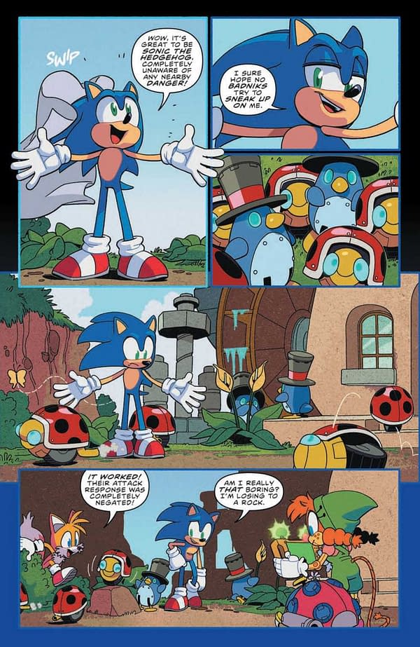 Interior preview page from Sonic the Hedgehog #49