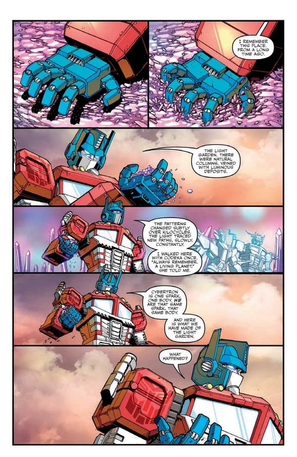 Interior preview page from Transformers #42