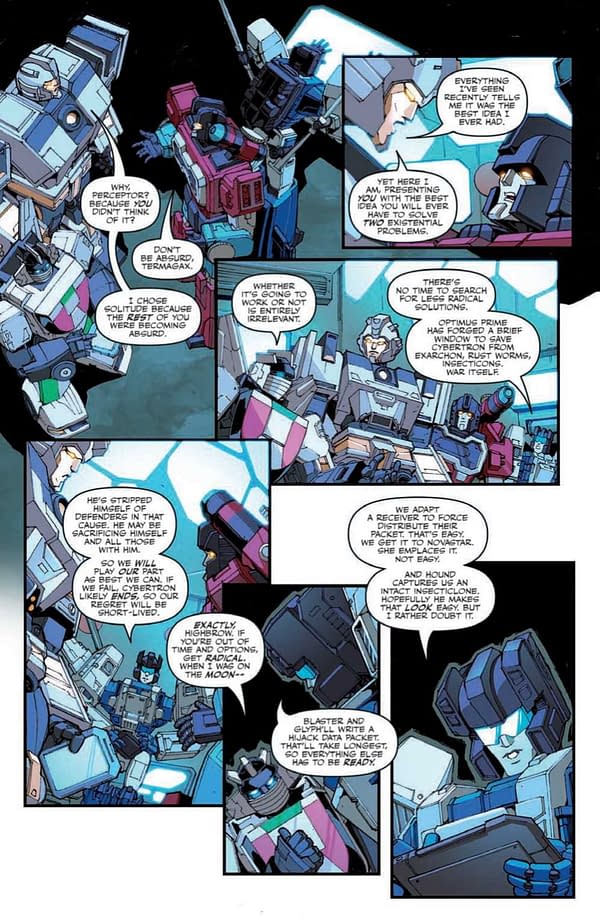 Interior preview page from Transformers #42