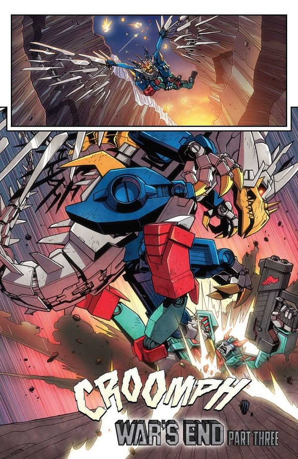 Interior preview page from Transformers: War's End #3