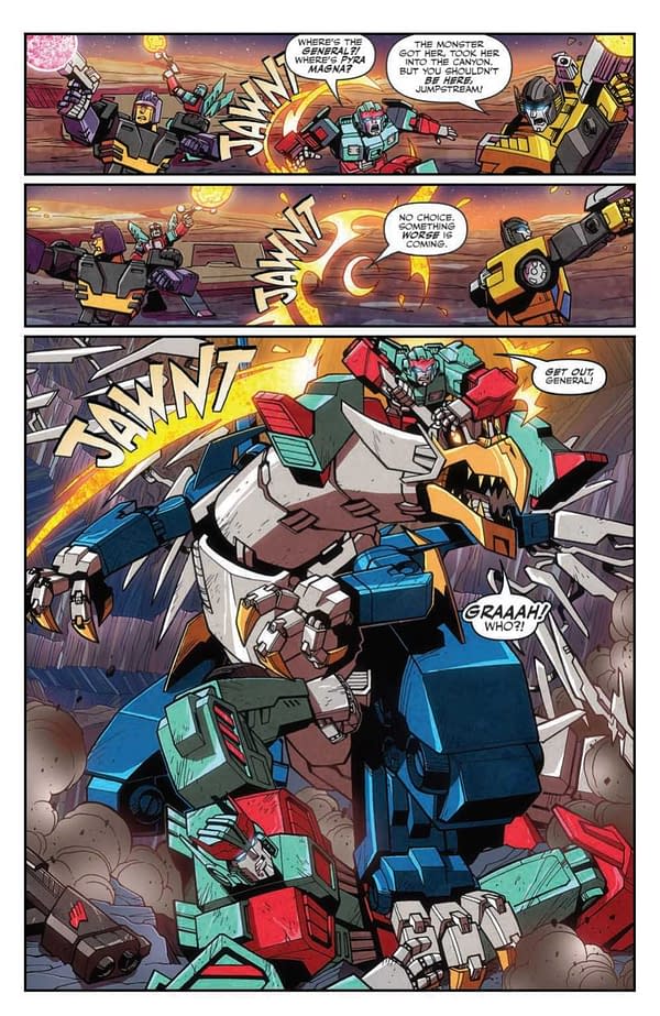 Interior preview page from Transformers: War's End #3