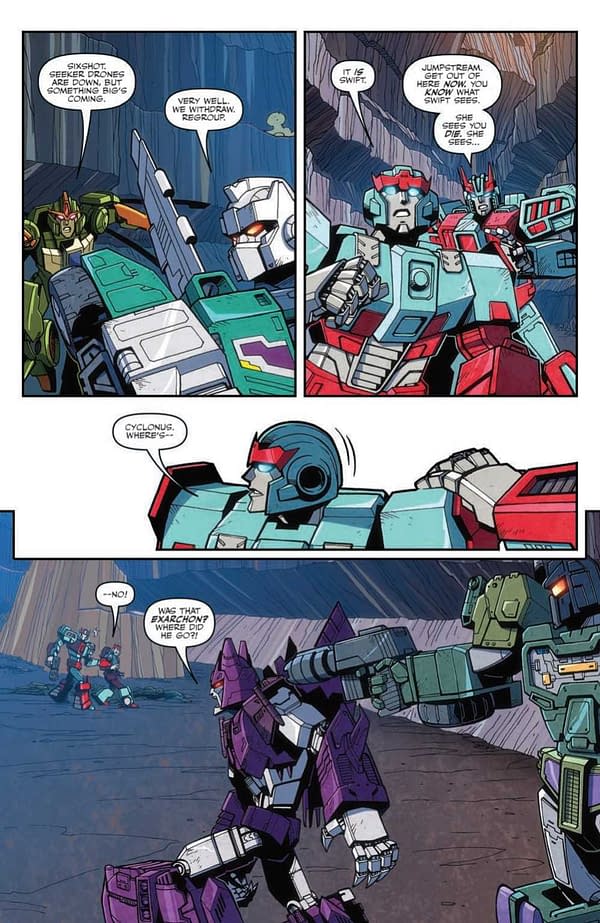 Interior preview page from Transformers: War's End #3