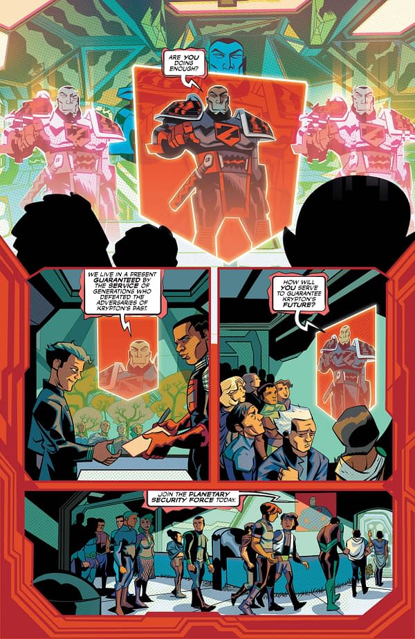 Interior preview page from World of Krypton #5