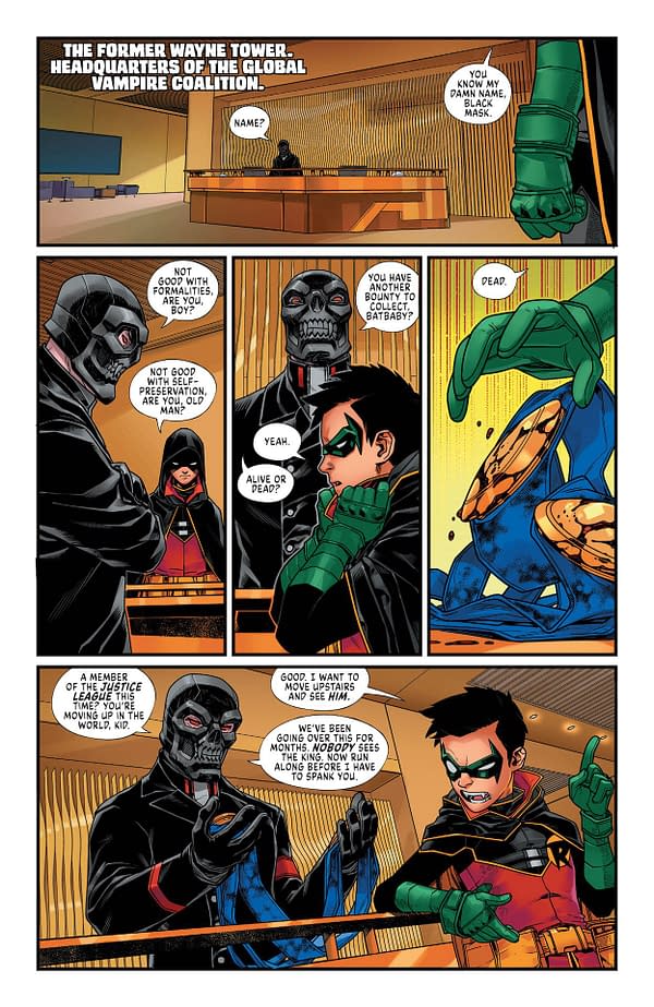 DC vs. Vampires: Hunters #1 Preview: Damian the Vampire Slayer