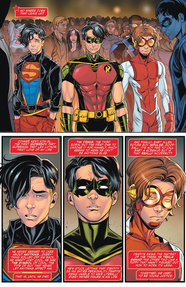 Interior preview page from Dark Crisis: Young Justice #1
