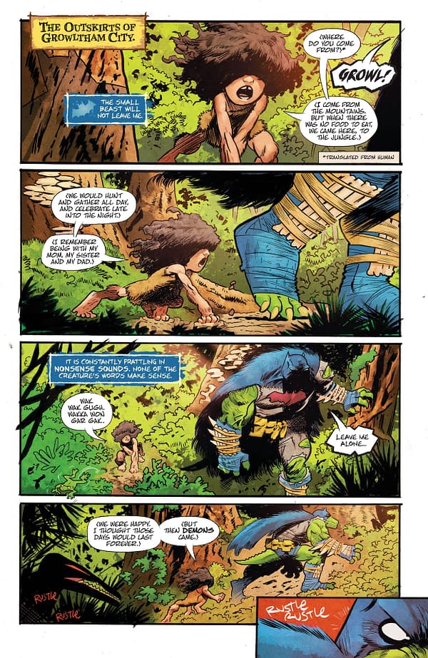 Interior preview page from Jurassic League #2