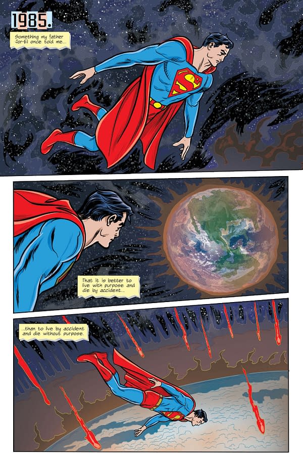 Interior preview page from Superman: Space Age #1