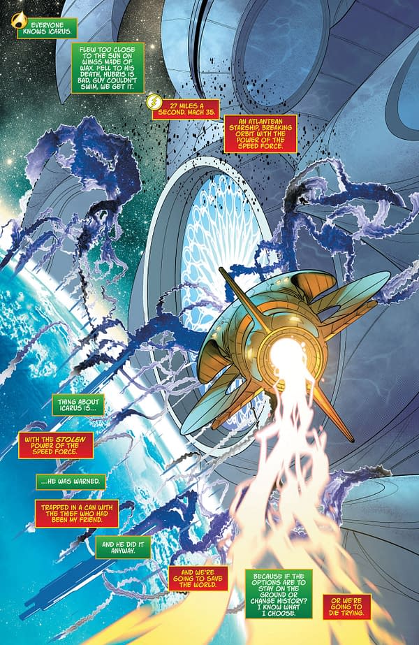 Interior preview page from Aquaman and The Flash: Voidsong #3
