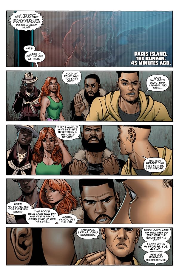 Interior preview page from Blood Syndicate Season One #4