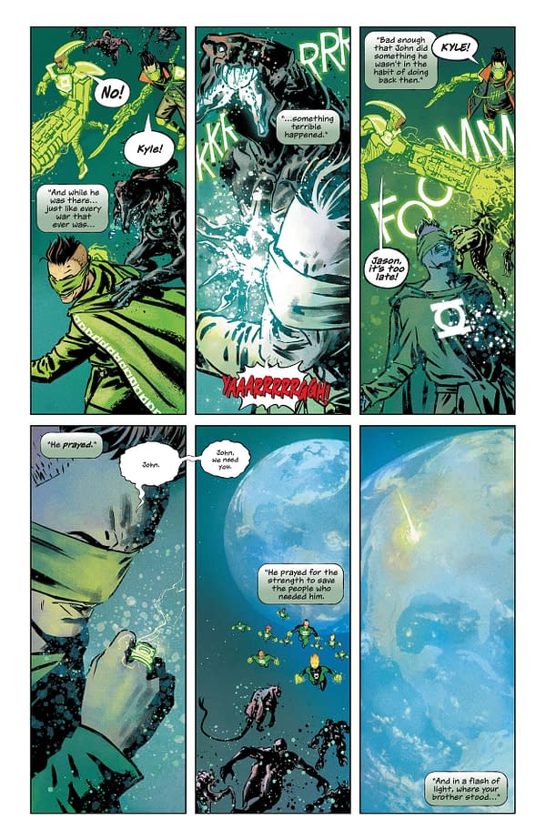 Interior preview page from Dark Crisis Worlds Without a Justice League Green Lantern #1