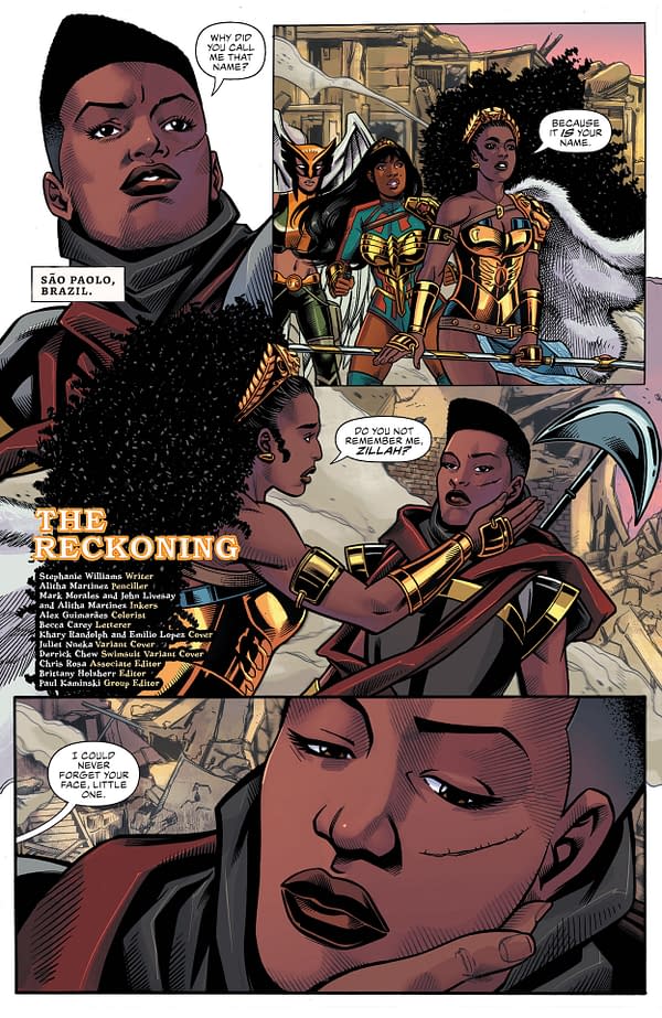 Interior preview page from Nubia: Queen of the Amazons #3