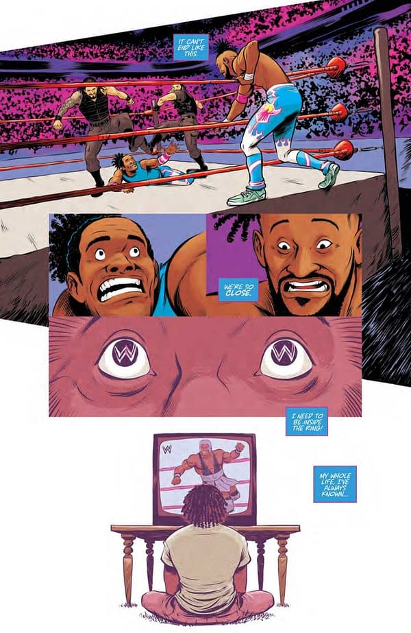 Interior preview page from WWE The New Day: Power of Positivity