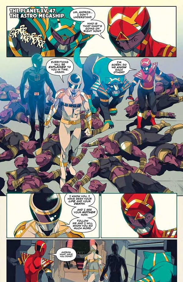 Interior preview page from Power Rangers #22