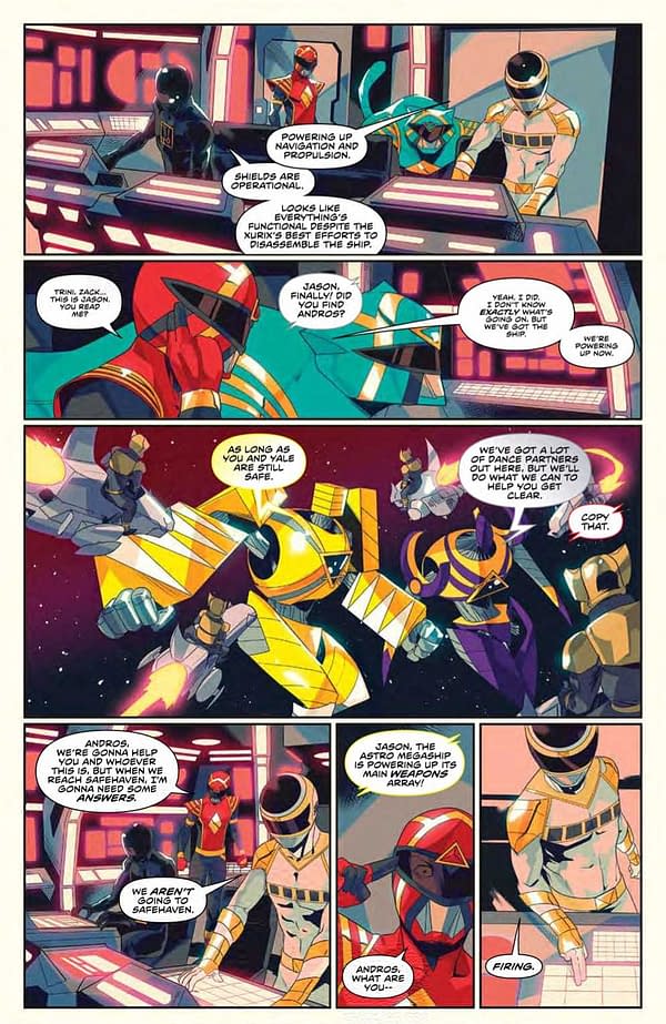 Interior preview page from Power Rangers #22