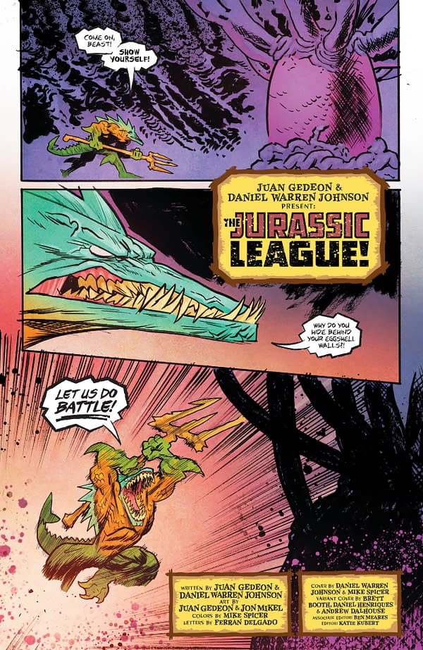 Interior preview page from Jurassic League #4