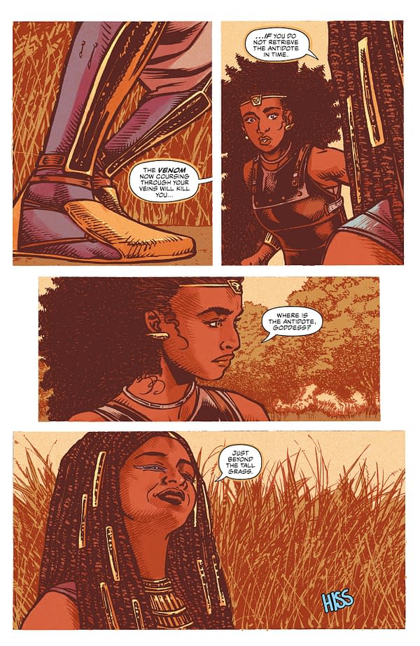 Interior preview page from Nubia: Queen of the Amazons #4