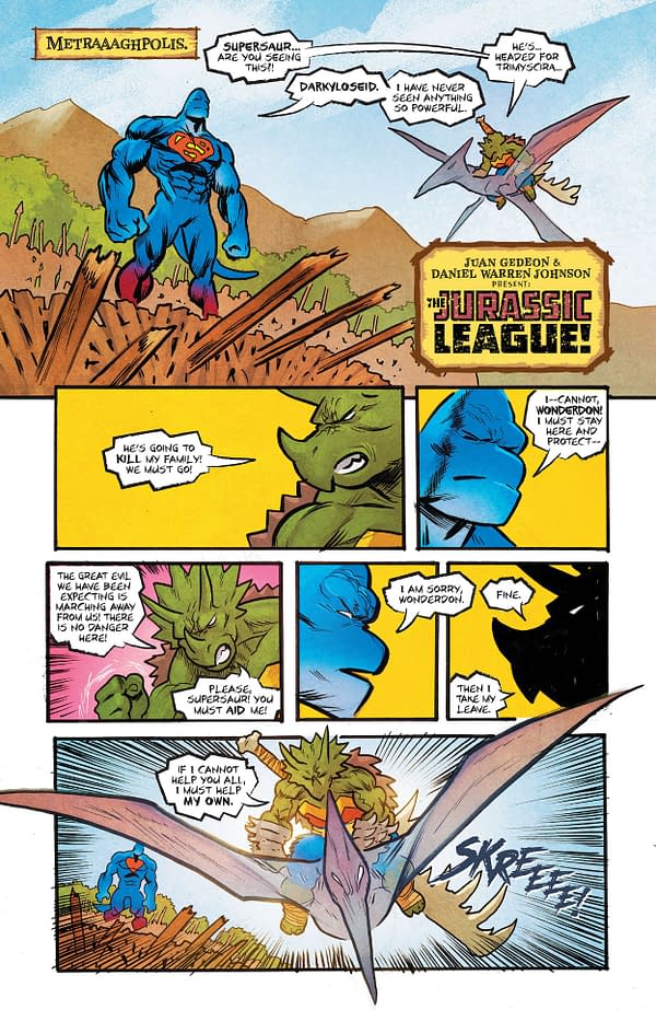 Interior preview page from Jurassic League #5