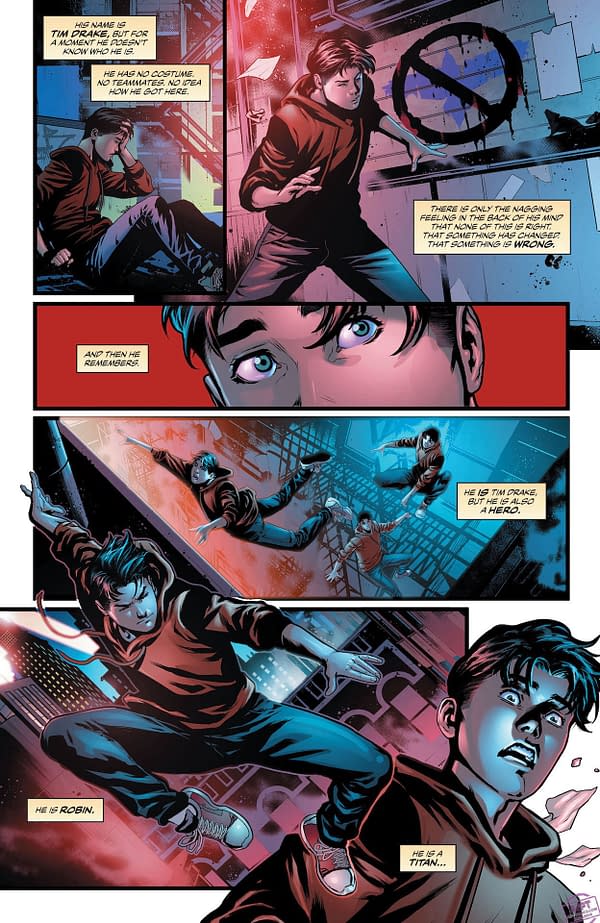Interior preview page from Titans United: Bloodpact #1