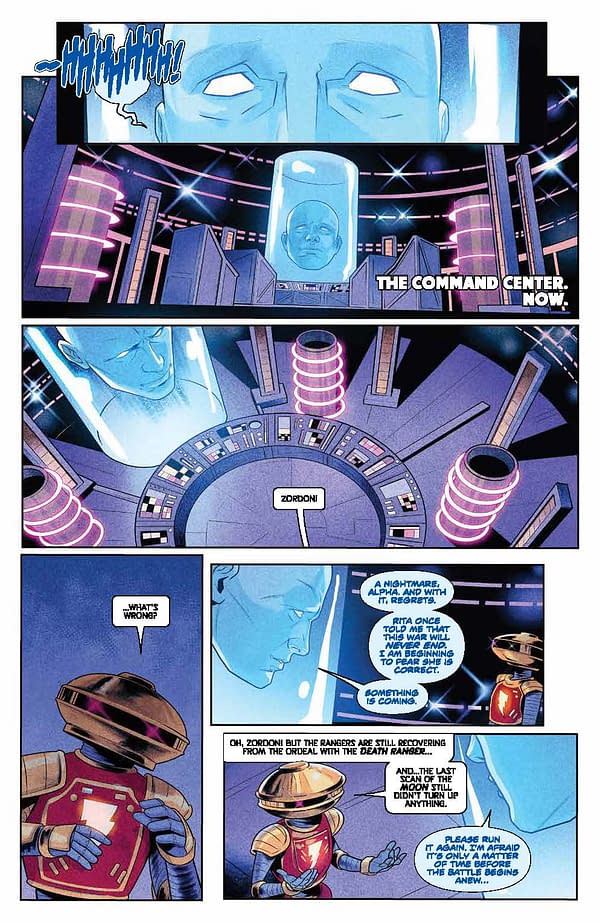 Interior preview page from Mighty Morphin Power Rangers #101