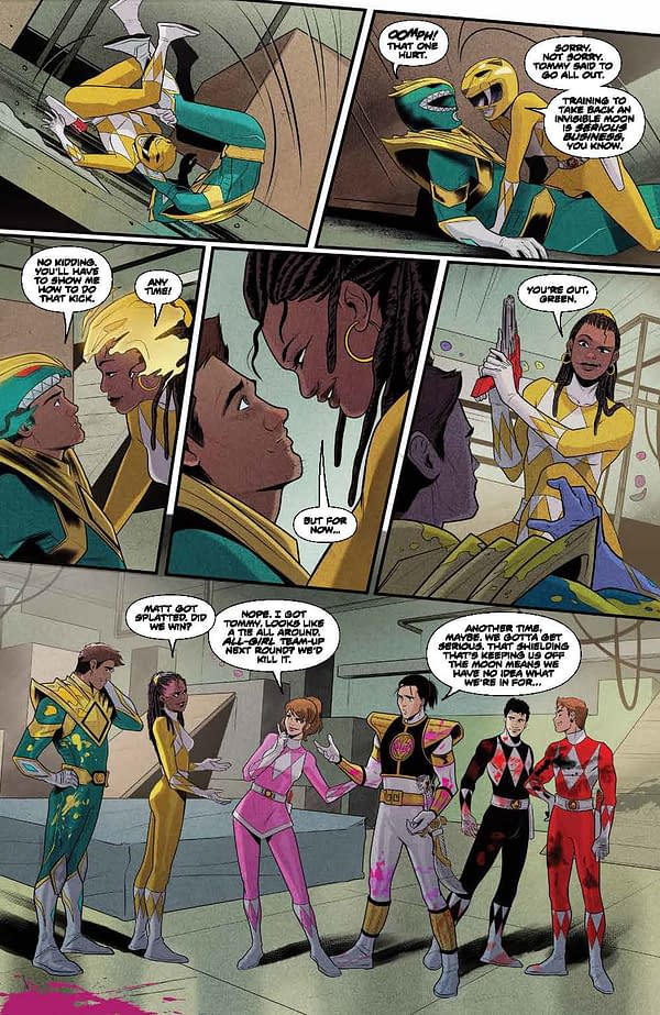 Interior preview page from Mighty Morphin Power Rangers #101