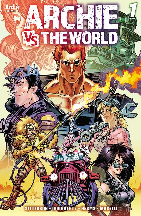 ARCHIE VS. THE WORLD main cover by Jed Dougherty