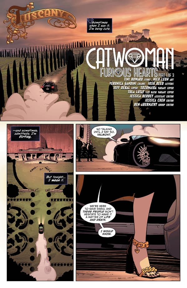 Interior preview page from Catwoman #48