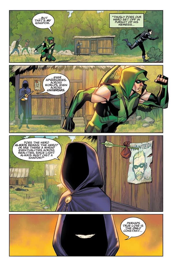 Interior preview page from Dark Crisis Worlds Without a Justice League Green Arrow #1