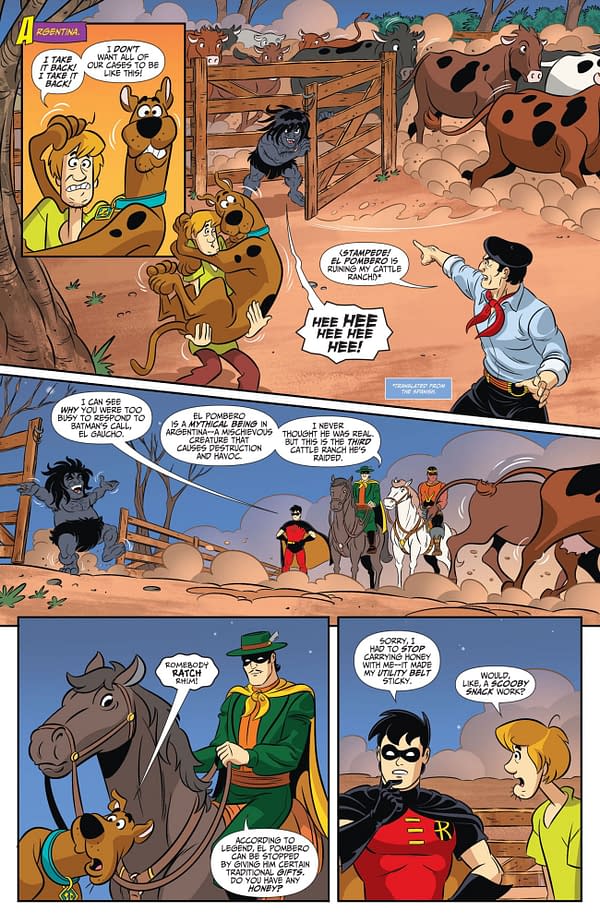Interior preview page from Batman and Scooby-Doo Mysteries #1