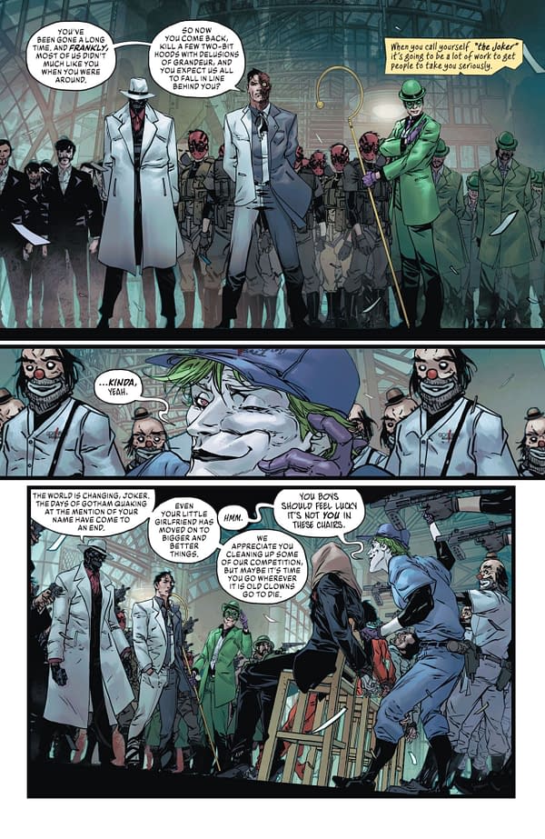 Interior preview page from Joker: The Man Who Stopped Laughing #1