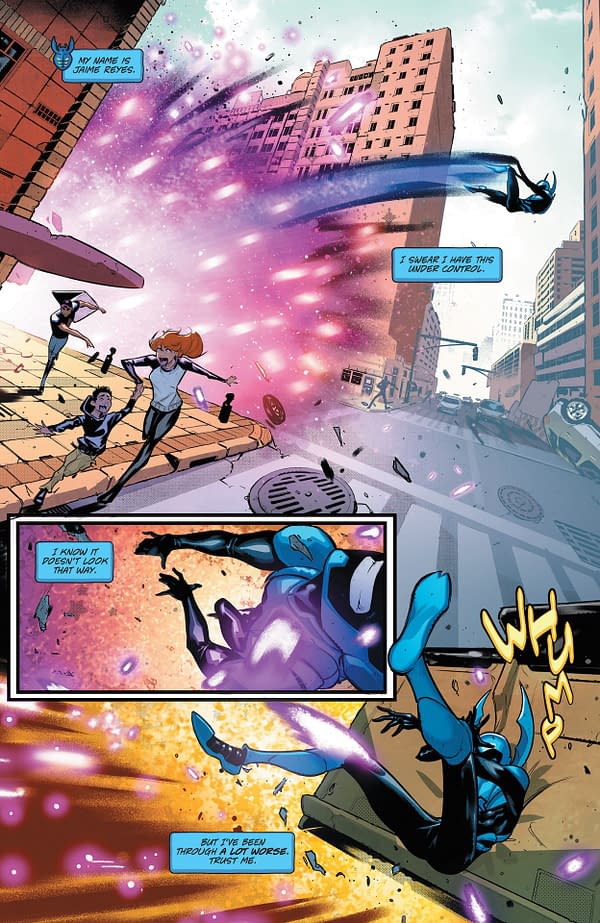 Interior preview page from Blue Beetle: Graduation Day #1