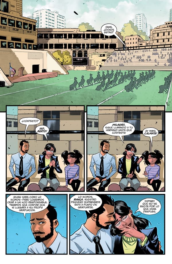 Interior preview page from Blue Beetle: Graduation Day #1