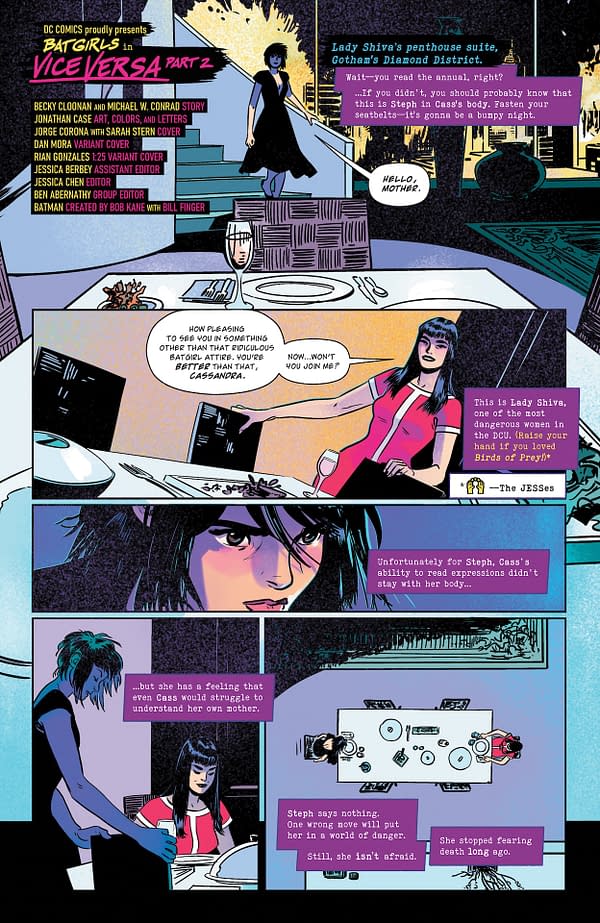 Interior preview page from Batgirls #13