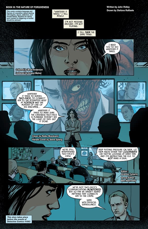 Interior preview page from GCPD: The Blue Wall #3