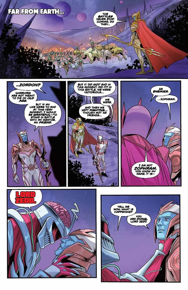 Interior preview page from Mighty Morphin Power Rangers #103