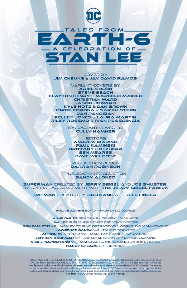Interior preview page from Tales from Earth-6: A Celebration of Stan Lee #1
