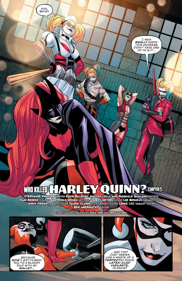 Interior preview page from Harley Quinn #26