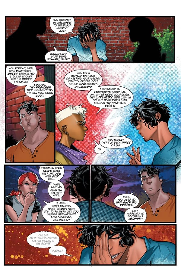 Interior preview page from Blue Beetle: Graduation Day #4