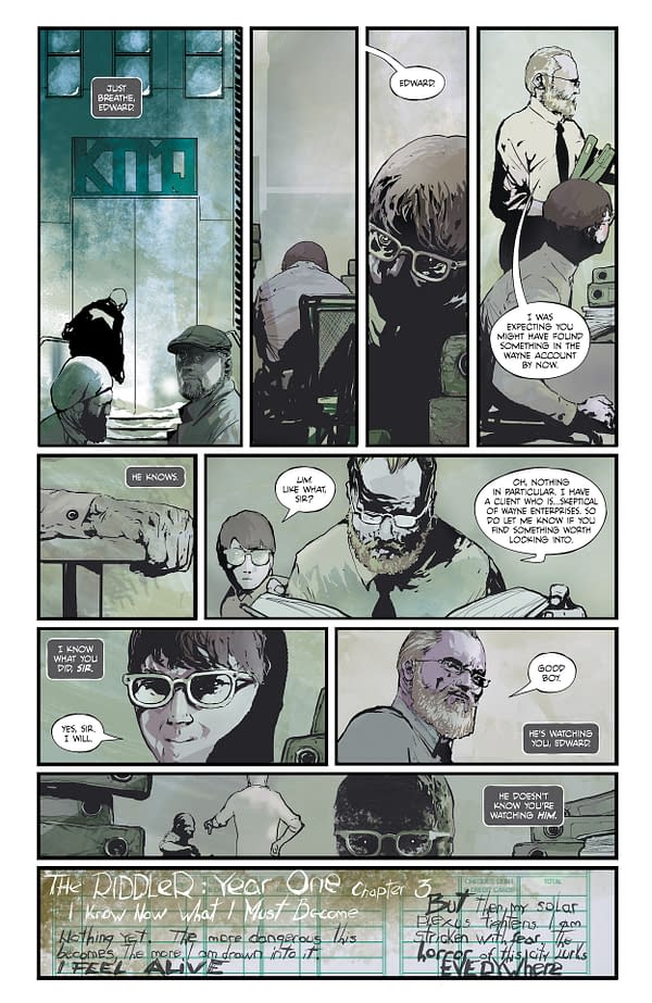 Interior preview page from Riddler: Year One #3