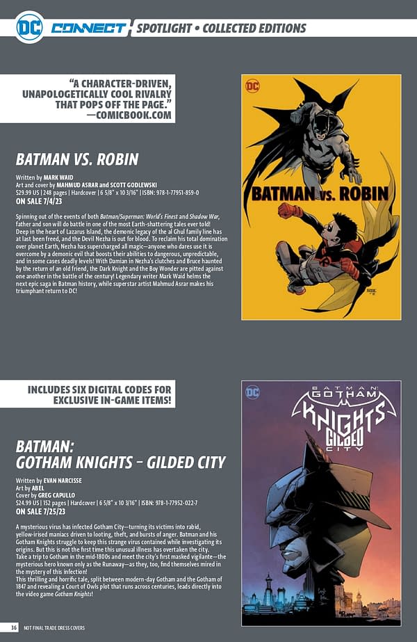 DC Comics May 2023 Solicits & Solicitations- More Than Just Batman