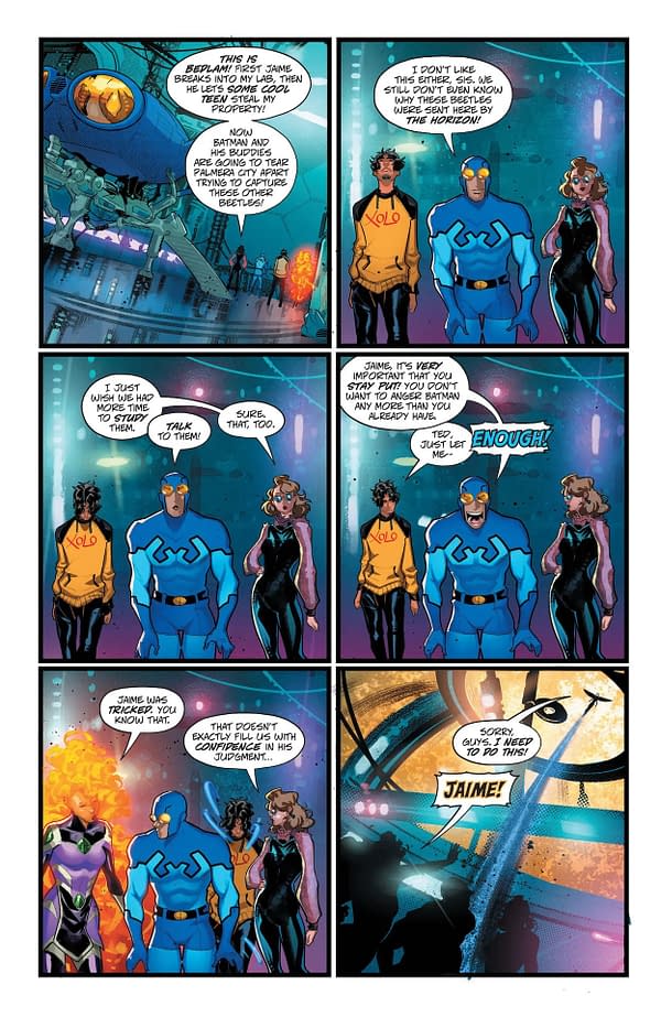 Interior preview page from Blue Beetle: Graduation Day #5