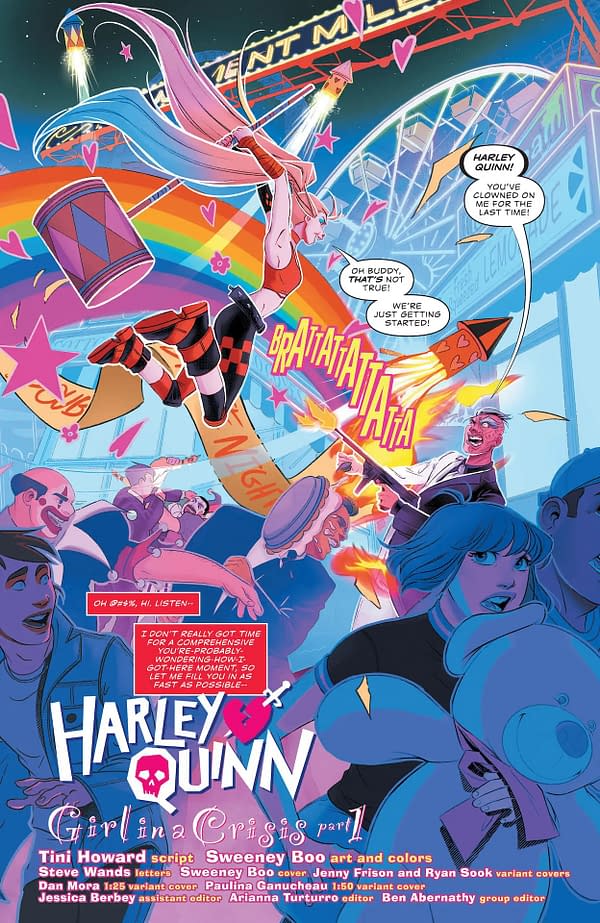 Interior preview page from Harley Quinn #28