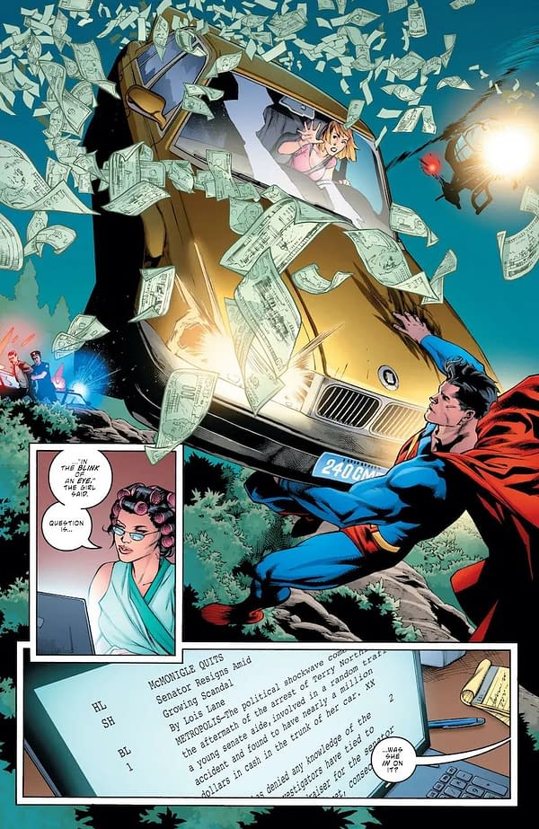 Interior preview page from Superman: Lost #1