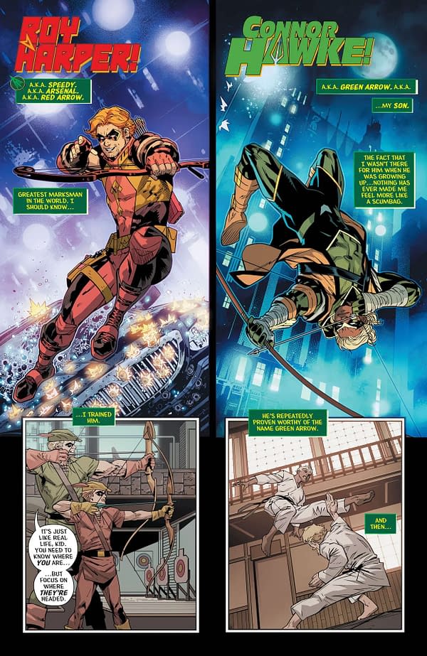 Interior preview page from Green Arrow #1