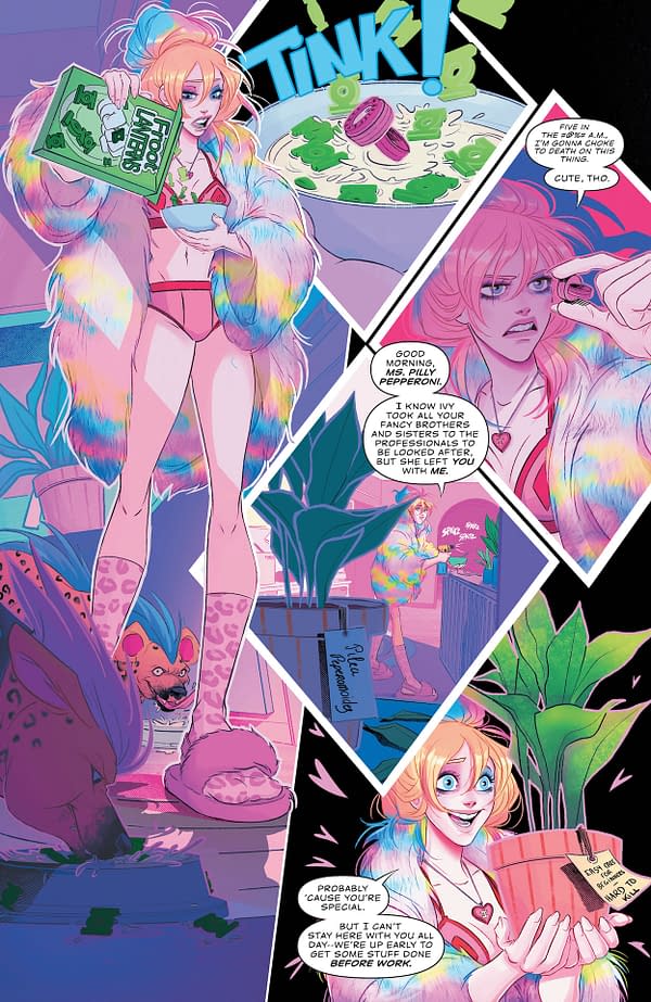 Interior preview page from Harley Quinn #29