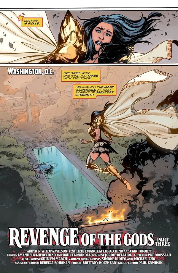 Interior preview page from Lazarus Planet: Revenge of the Gods #3